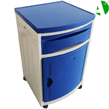 as-D4001 Durable ABS Medical Bedside Cabinet Hospital Furniture Clinic Storage Locker