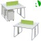 AS-A2651-1212 Stable Supply Modern Ergonomic Employee Desk for Office Staff Use
