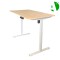AS-A2040WHE-1406 (Panel Oak)Source Factory Ergonomic Modern Office Desk with Storage and Cable Management