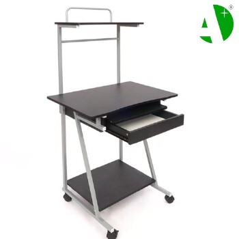 AS-A2629BK Fast Delivery Elegant Black Wood Modern Office Table for Hotels