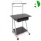 AS-A2629BK Fast Delivery Elegant Black Wood Modern Office Table for Hotels