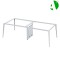 AS-A2656-2412 High Quality Versatile Standard Work Desk for Office Cubicle Setup