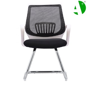 AS-D2839WH Comfortable Budget Premium Conference Chair with Breathable Mesh and Cushioned Seat
