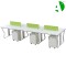 AS-A2657-3612 Stylish Adjustable Employee Office Desk Guangzhou Foshan Furniture