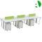 AS-A2657-3612 Stylish Adjustable Employee Office Desk Guangzhou Foshan Furniture