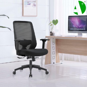 AS-B2783 Stable Supply Stylish Stainless Steel Staff Chair for Office Comfort and Support