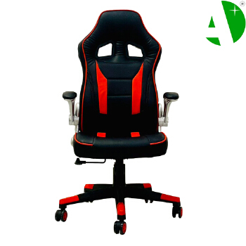 AS-C2402 Factory Price Sleek Red and Black Leather Gaming Chair for Modern Spaces