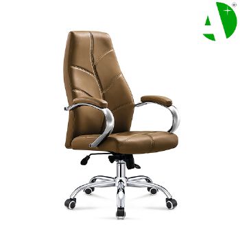 AS-B2898C Factory Price Premium Mold Wooden Luxury Swivel Leather Chaise Computer Home Office Furniture Chair