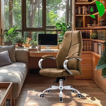 AS-B2898C Factory Price Premium Mold Wooden Luxury Swivel Leather Chaise Computer Home Office Furniture Chair