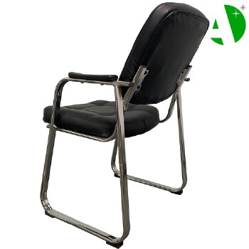 AS-D2867 Foshan Factory Visitor Black Leather Gaming Conference Wooden Home Chair Modern Office Furniture