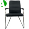AS-D2864 Foshan Factory Leather Black High Back Conference Massage Computer Gaming Metal Fixed Home Furniture Office Chair