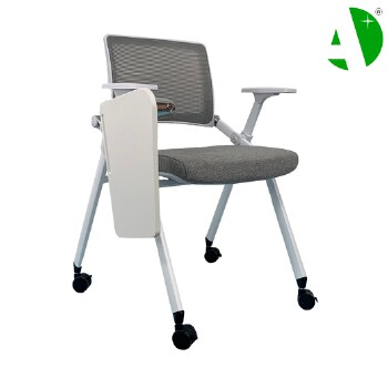 AS-A2144P Factory After-Sales Service Mesh Modern White Plastic Leisure Ergonomic Folded Traning Chair