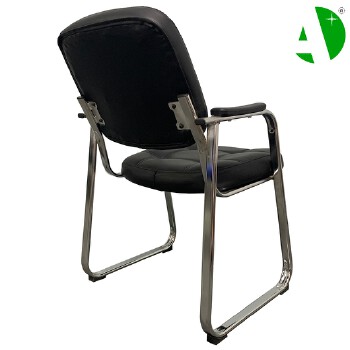 AS-D2867 Foshan Factory Visitor Black Leather Gaming Conference Wooden Home Chair Modern Office Furniture