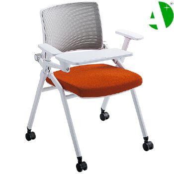 AS-A2144P Factory After-Sales Service Mesh Modern White Plastic Leisure Ergonomic Folded Traning Chair