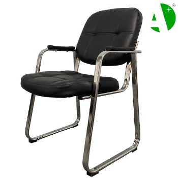 AS-D2867 Foshan Factory Visitor Black Leather Gaming Conference Wooden Home Chair Modern Office Furniture