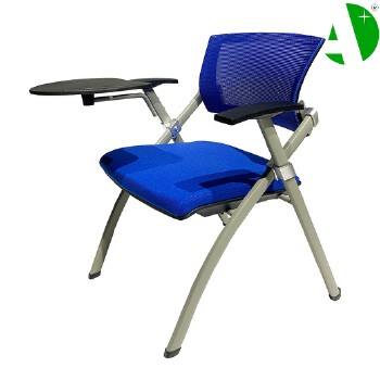 AS-A2143P-Blue Mesh Fabric Factory After-Sales Service Lightweight Portable Folding Chair for Events and Training Sessions
