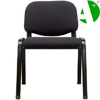 AS-D2866 Black Fabric Modern Space-Saving Low-Price Ergonomic Wooden Office Chair for Students and Gamers