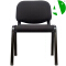 AS-D2866 Black Fabric Modern Space-Saving Low-Price Ergonomic Wooden Office Chair for Students and Gamers