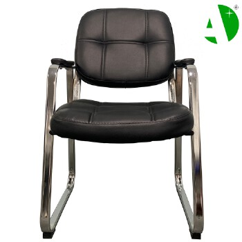 AS-D2867 Foshan Factory Visitor Black Leather Gaming Conference Wooden Home Chair Modern Office Furniture