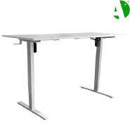 AS-A2064WHE-1607Height Adjustable Standing Desk Wooden Computer Table Office Workstation