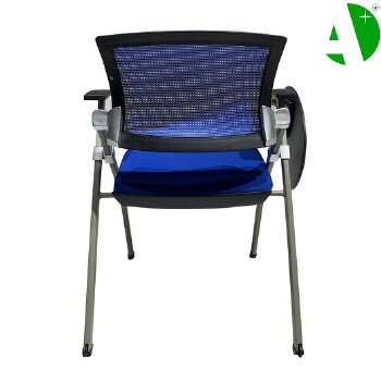 AS-A2143P-Blue Mesh Fabric Factory After-Sales Service Lightweight Portable Folding Chair for Events and Training Sessions