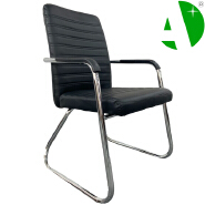 AS-D2864 Foshan Factory Leather Black High Back Conference Massage Computer Gaming Metal Fixed Home Furniture Office Chair