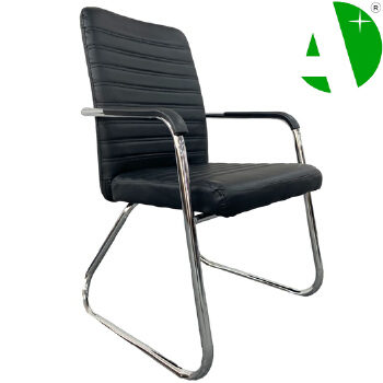 AS-D2864 Foshan Factory Leather Black High Back Conference Massage Computer Gaming Metal Fixed Home Furniture Office Chair