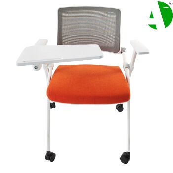 AS-A2144P Factory After-Sales Service Mesh Modern White Plastic Leisure Ergonomic Folded Traning Chair