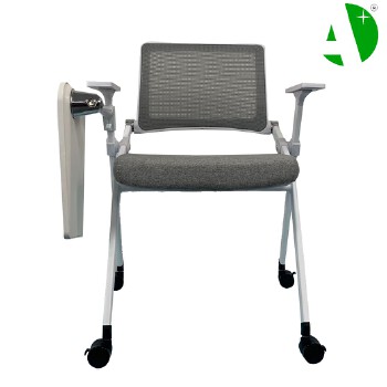 AS-A2144P Factory After-Sales Service Mesh Modern White Plastic Leisure Ergonomic Folded Traning Chair