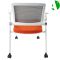 AS-A2144P Factory After-Sales Service Mesh Modern White Plastic Leisure Ergonomic Folded Traning Chair