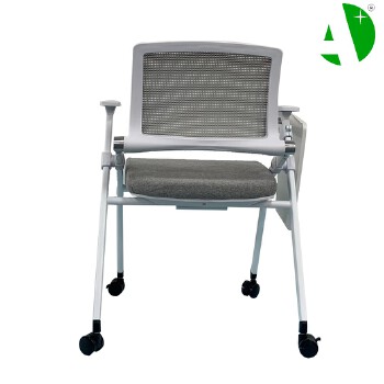 AS-A2144P Factory After-Sales Service Mesh Modern White Plastic Leisure Ergonomic Folded Traning Chair