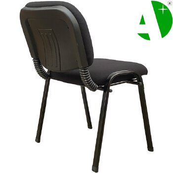 AS-D2866 Black Fabric Modern Space-Saving Low-Price Ergonomic Wooden Office Chair for Students and Gamers
