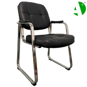 AS-D2867 Foshan Factory Visitor Black Leather Gaming Conference Wooden Home Chair Modern Office Furniture