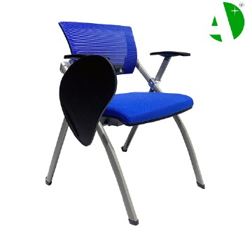 AS-A2143P-Blue Mesh Fabric Factory After-Sales Service Lightweight Portable Folding Chair for Events and Training Sessions