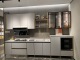 Baineng Glass Metal L Shaped Modern Kitchen Cabinet Set Modular Price Modern Indoor Kitchen Cabinets Price
