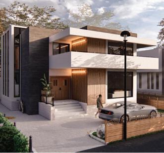 a modern, clear and simple residence in Rwanda