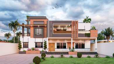 Duplex Floors Villa House Exterior