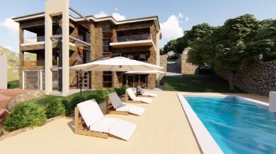 A very luxurious villa with a swimming pool