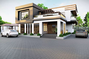 169 square feet modern style house 
