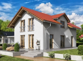The simple modern architecture design structure.