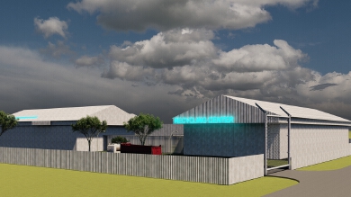 PROCESSING STORAGE FACILITY FOR WASTE PRODUCTS