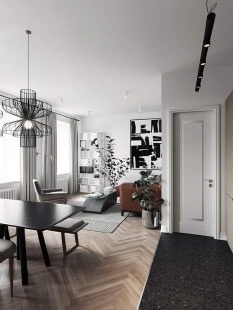 Residential interior design project apartment 