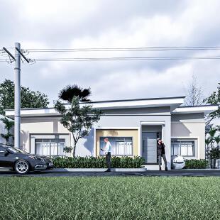 The simple modern Bungalow housing