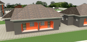 Semi detached of 1 bedroom flat of 2unit