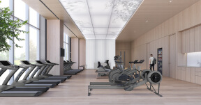 Interior renovation design for gym  in Beijing China