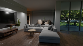 Simple residence interior design