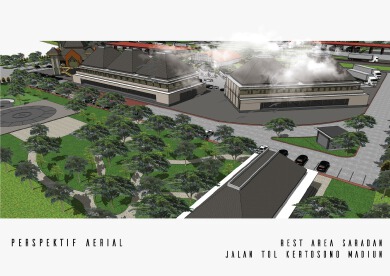 The Modern Highway Rest Area Commercial District Landscape Design