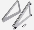 Roof solar module installation frame aluminum panel system structure solar panel frame.