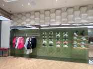 Hexagonal modeling aluminum plate for wall surface