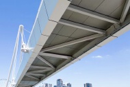 In this project, aluminum veneers and aluminum profiles are used for bridge protection.